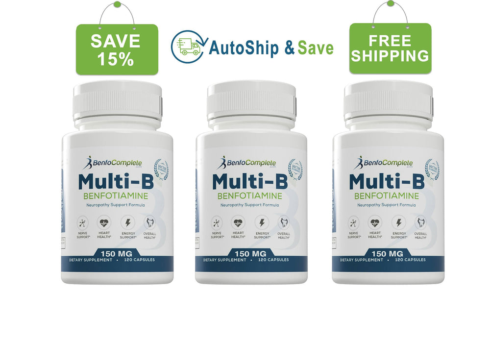 Autoship & Save - Multi-B Neuropathy Support Formula 150mg Capsules 3 Bottles Every 90 Days - BenfoComplete