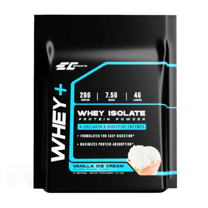 EC Sports Whey & Superior Absorption Protein with Collagen Peptides- Vanilla Ice Cream