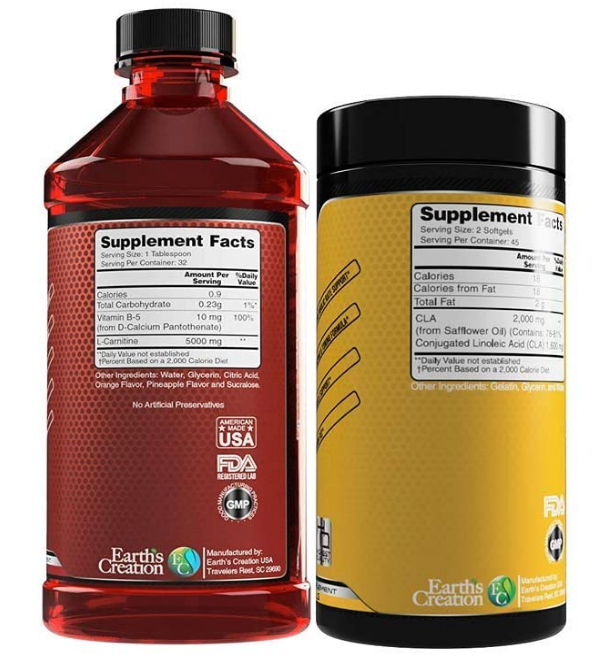 EC Sports Liquid Carnitine 5000 with CLA Bundle
