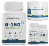 BenfoComplete™ Benfotiamine 150mg 120 Gelatin Capsules 3 Bottles & BenfoCreme™ Bundle - BenfoComplete