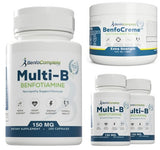 BenfoComplete™ Multi-B Neuropathy Support Formula 150mg 120 Gelatin Capsules 3 Bottles & BenfoCreme™ Bundle - BenfoComplete