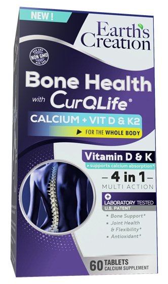 Bone Health with CurQLife and Calcium, Vitamin D & K2 For Whole Body - BenfoComplete