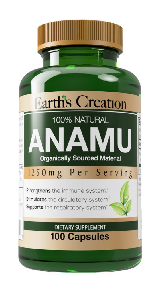 Earth's Creation Anamu 1250 mg 100% Organically Grown 100 Capsules - BenfoComplete
