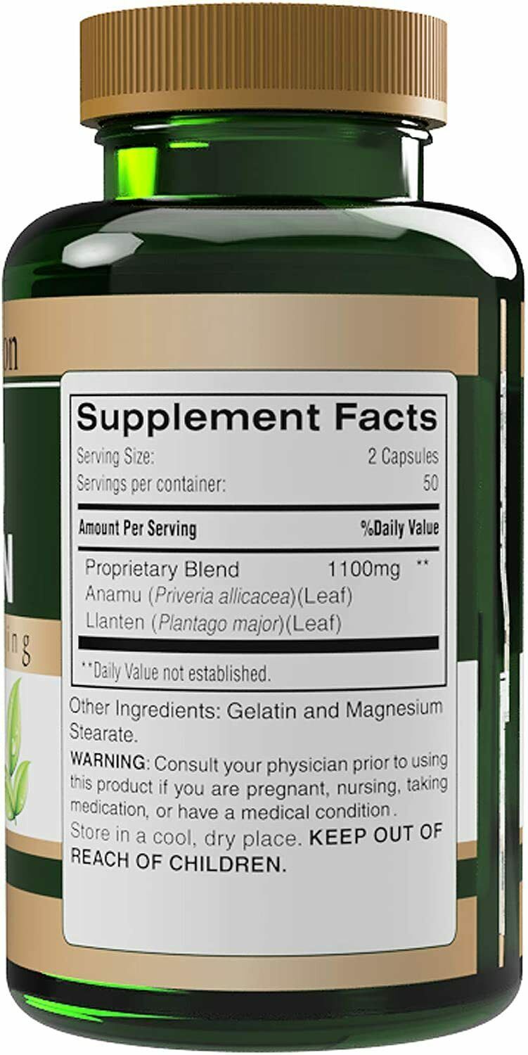 Earth's Creation Anamu Llanten 1100 mg-100% - BenfoComplete