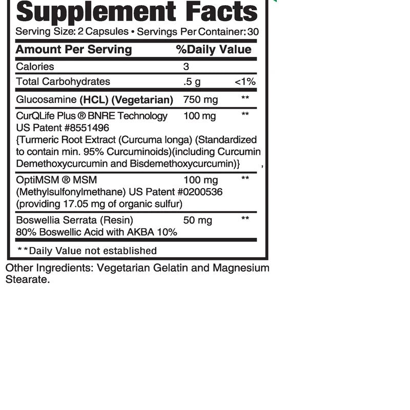 ECUSA Veggie Glucosamine, MSM, CurQLife® - BenfoComplete
