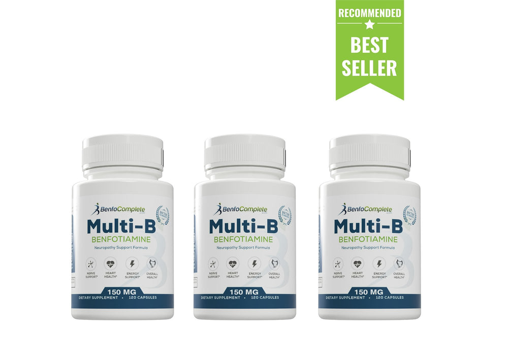 Multi-B Neuropathy Support Formula 150mg 120 Gelatin Capsules - 3 Bottles - BenfoComplete