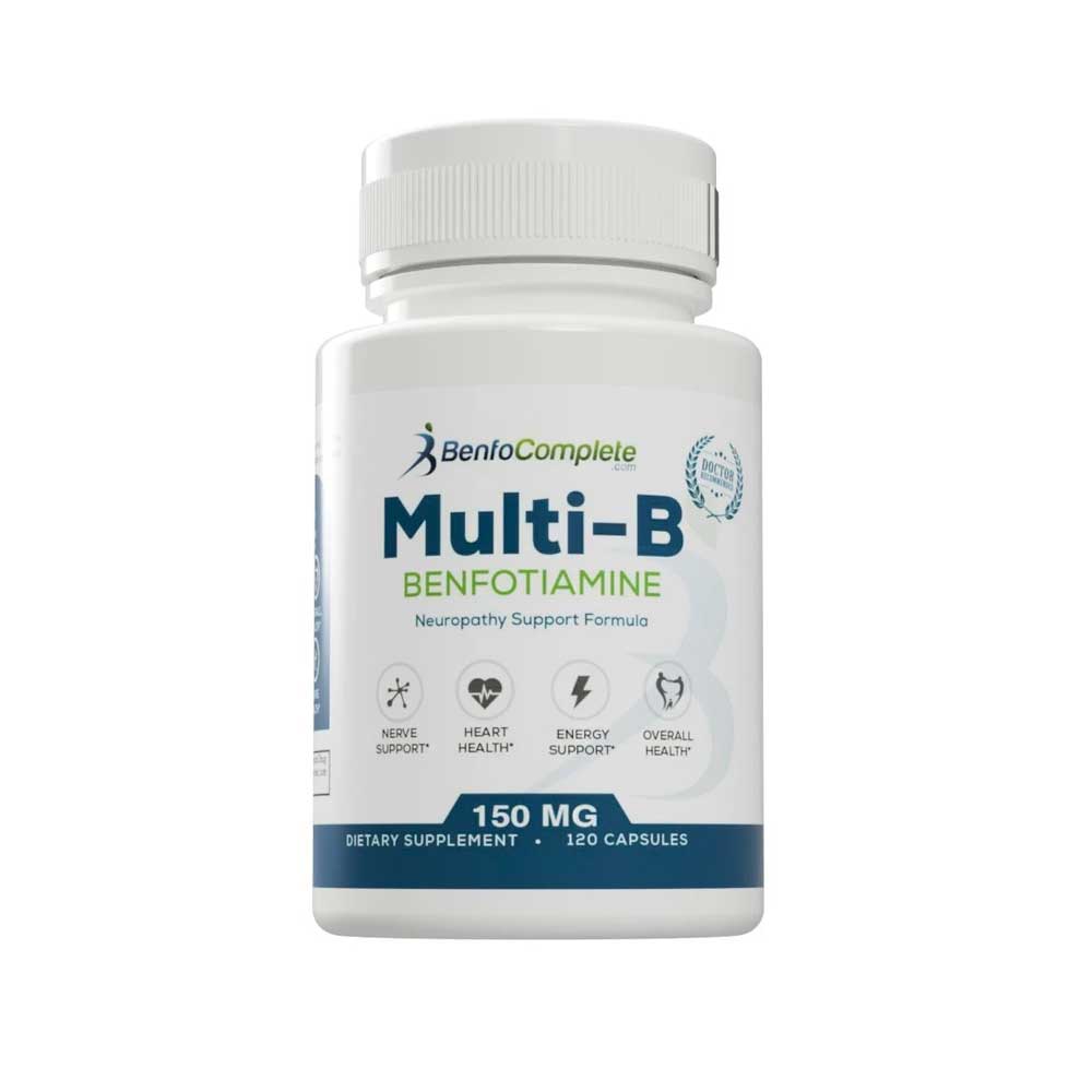 Multi-B Neuropathy Support Formula 150mg 120 Gelatin Capsules per Bottle - Select Discount Option - BenfoComplete