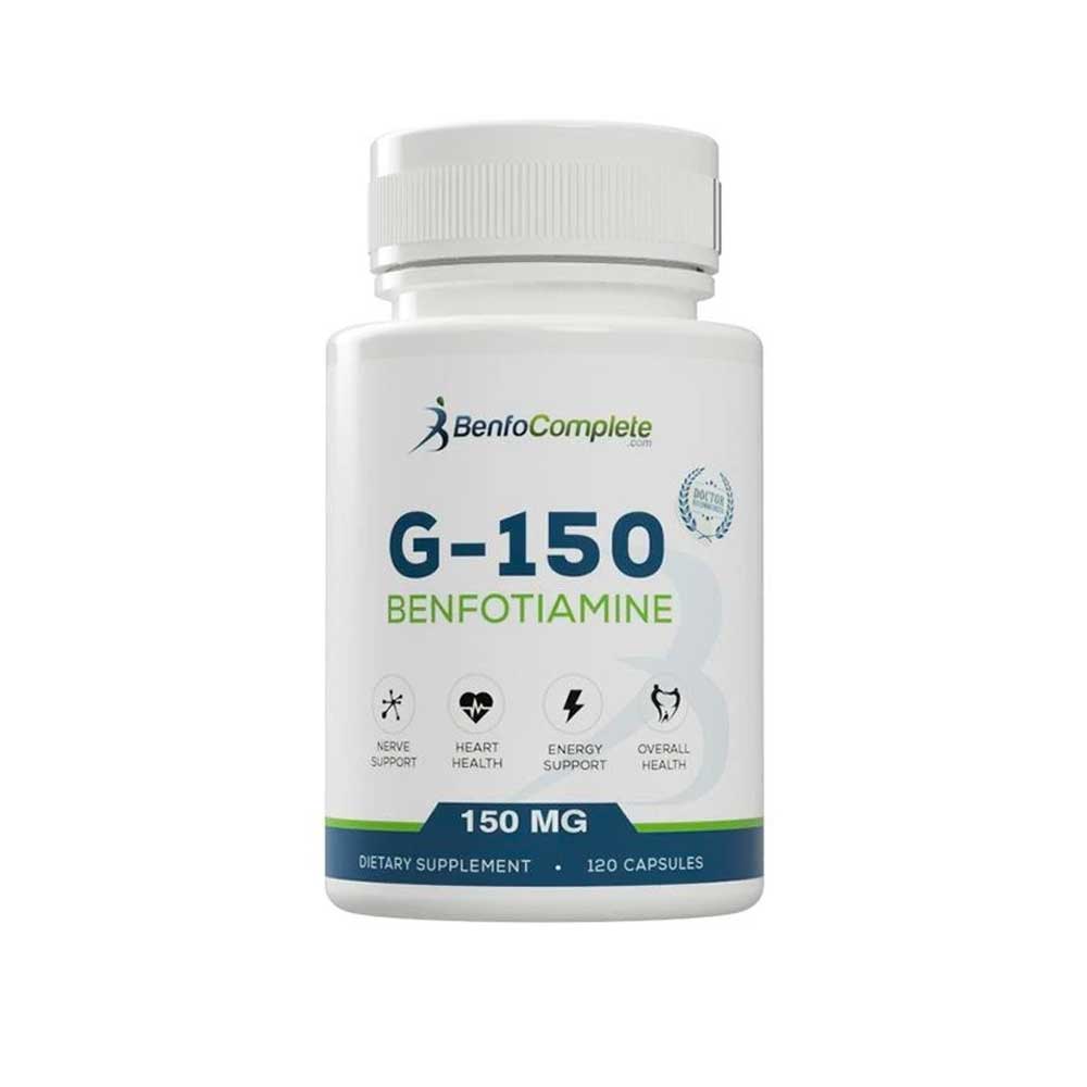 Vitamin Supplement For Diabetes - Benfotiamine 150mg 120 Gelatin Capsules Per Bottle - BenfoComplete